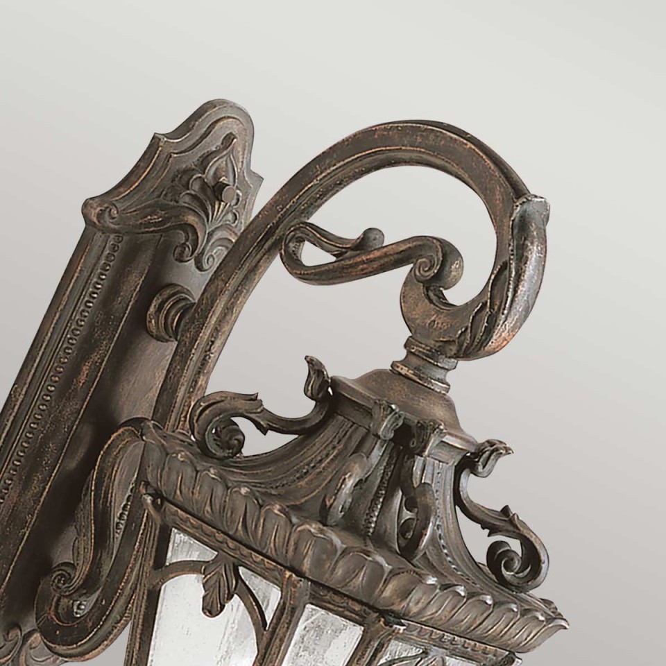 Tournai 3-ljus extra stor vägglantern londonderry/glas 73,7 cm IP44