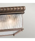 Venetian Rain 2-Lt utomhus takplafond borstad brons/glas 23,5cm IP44