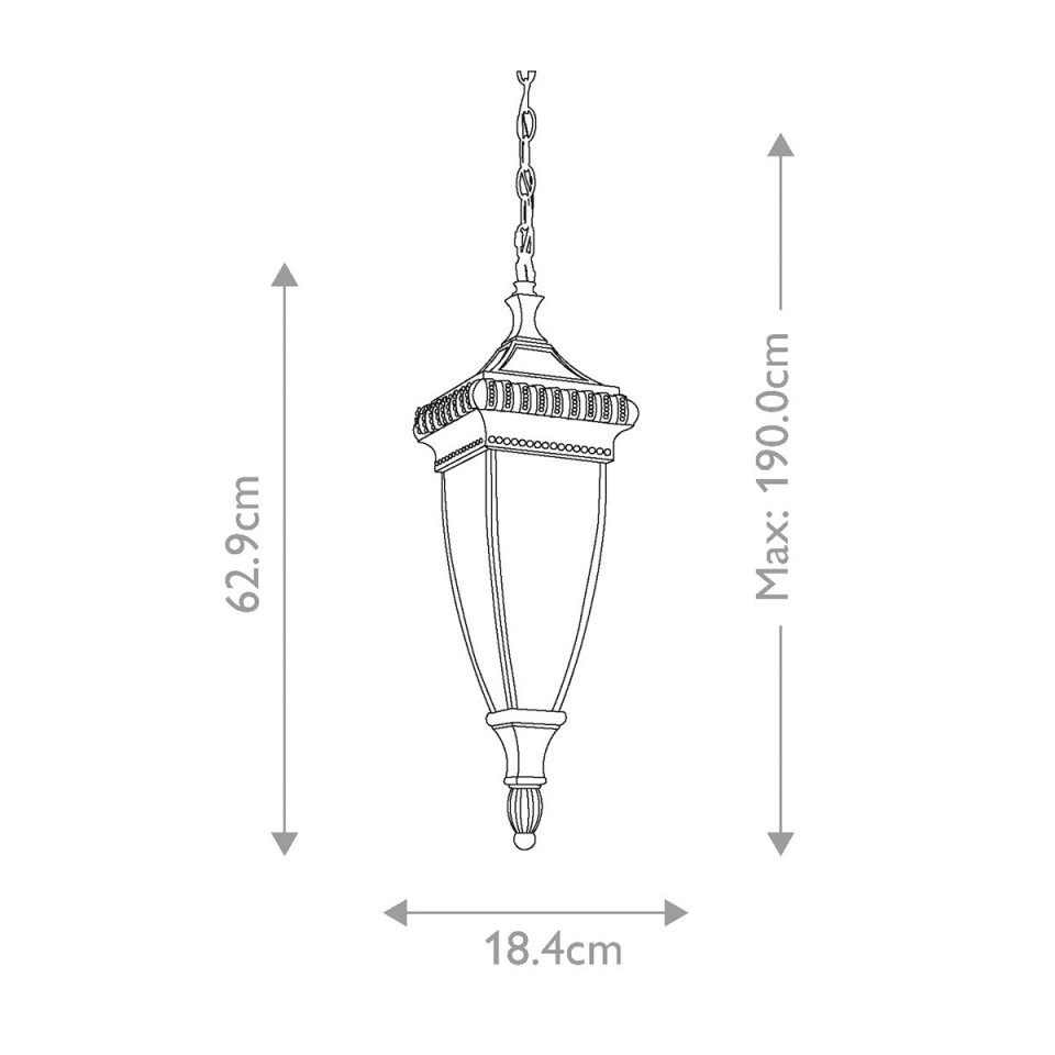 Venetian Rain 2-Lt Outdoor Ceiling Light Brushed Bronze/Glass 18.4cm IP23