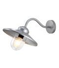 Klampenborg 1-Lt Outdoor Wall Lamp Silver 25.5cm