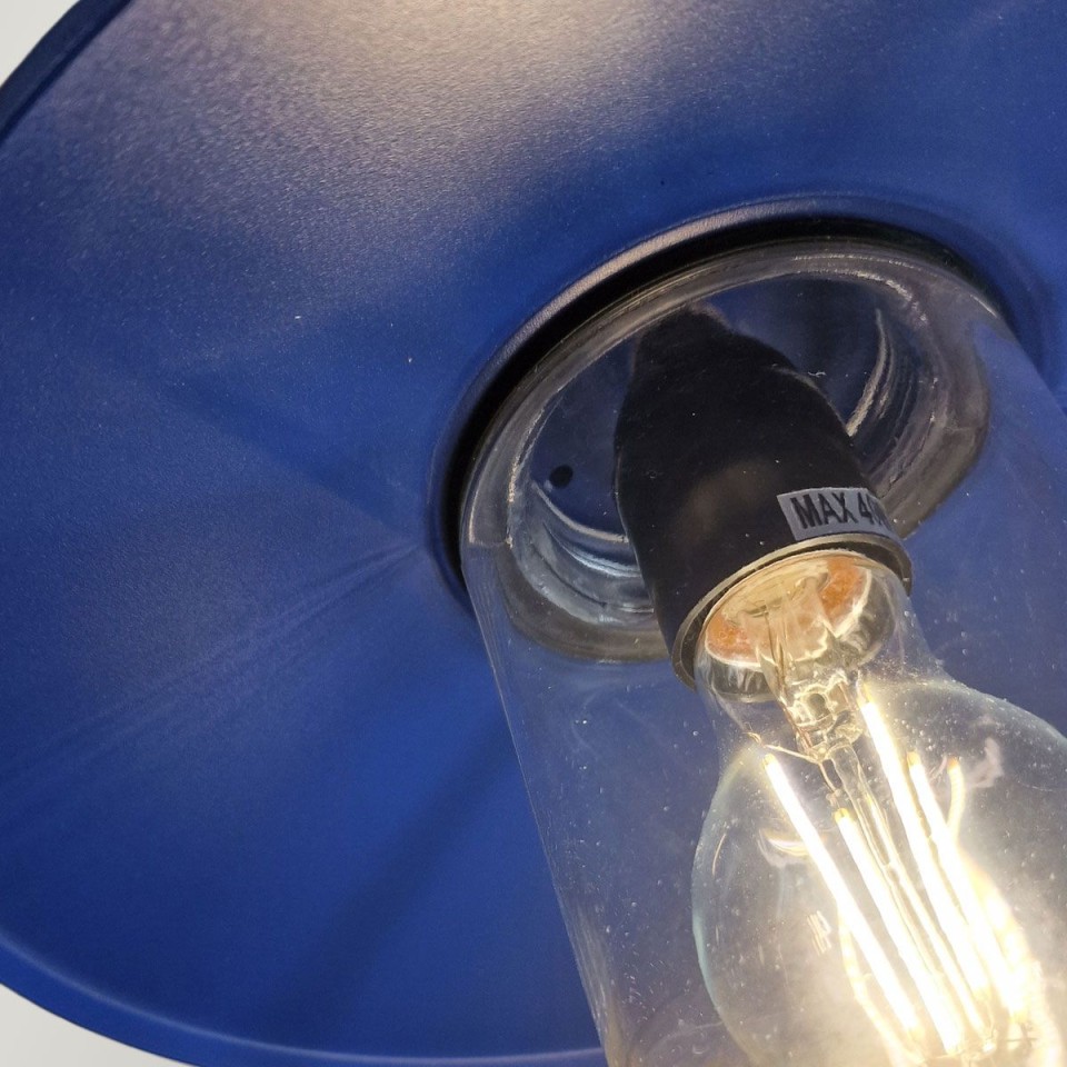 Klampenborg 1-lt utomhus vägglampa marinblå 25,5 cm