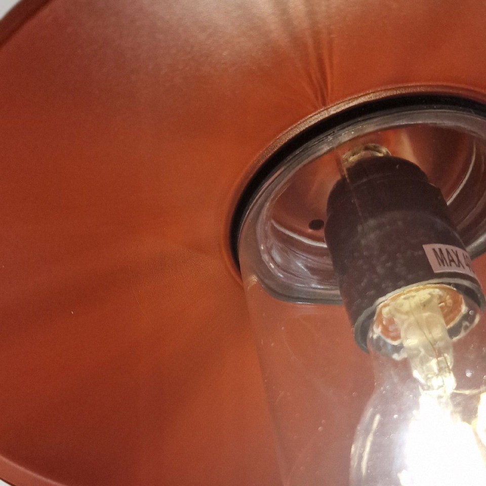 Klampenborg 1-lt utomhus vägglampa röd 25,5cm