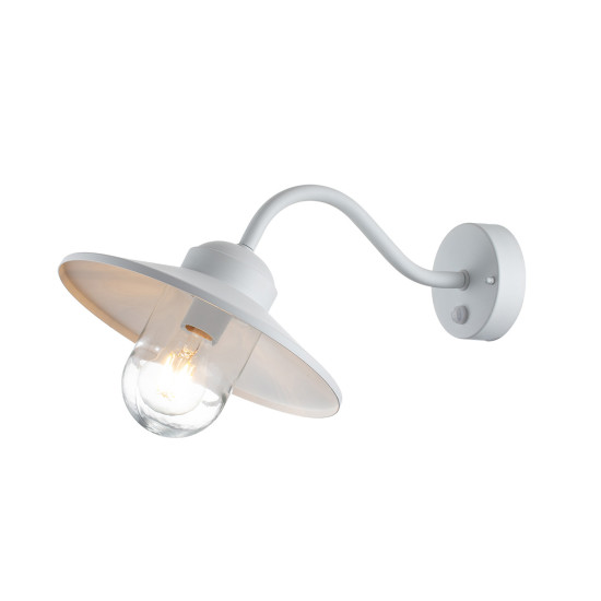 Klampenborg 1-Lt Outdoor Wall Lamp With PIR White 25.5cm Klampenborg 1-Lt Outdoor Wall Lamp With PIR White 25.5cm