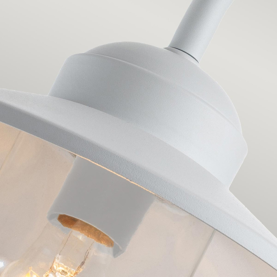 Klampenborg 1-lt utomhus vägglampa Med PIR Vit 25,5cm Klampenborg 1-lt utomhus vägglampa Med PIR Vit 25,5cm