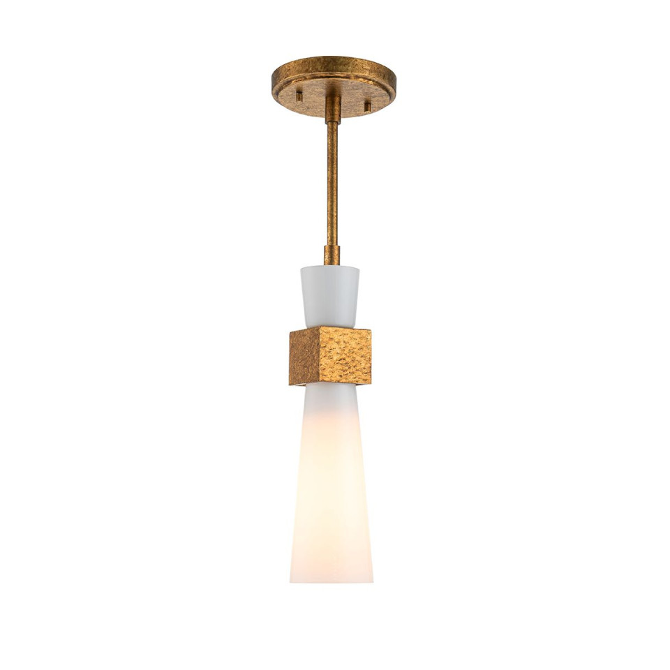 Kristy 1-lt ceiling light distressed gold 15.2 cm Elstead Lighting Kristy 1-lt ceiling light distressed gold 15.2 cm