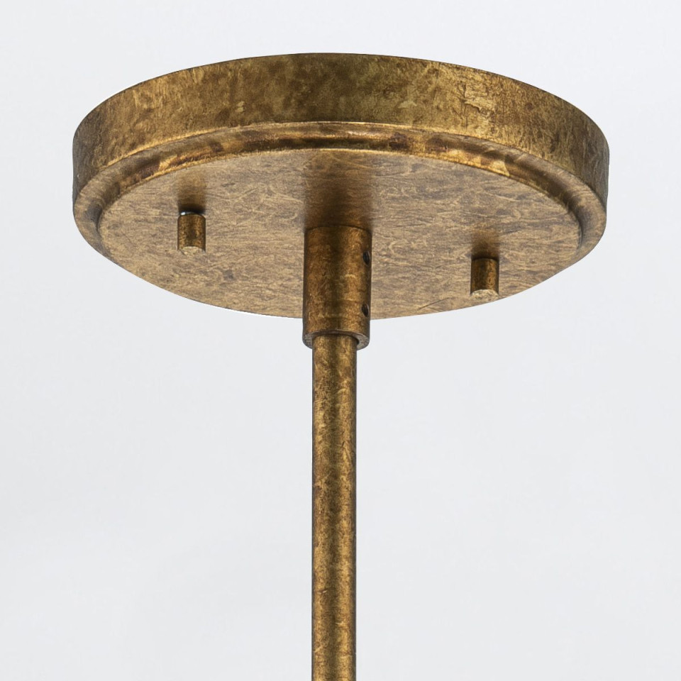 Kristy 1-lt ceiling light distressed gold 15.2 cm Elstead Lighting Kristy 1-lt ceiling light distressed gold 15.2 cm