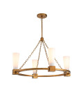 Kristy 4-ljus ljuskrona guld 83,8 cm Elstead Lighting Kristy 4-ljus ljuskrona guld 83,8 cm