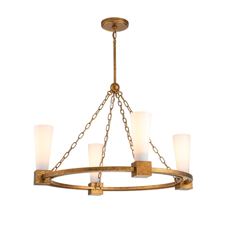 Kristy 4-ljus ljuskrona guld 83,8 cm Elstead Lighting Kristy 4-ljus ljuskrona guld 83,8 cm