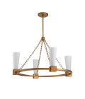 Kristy 4-ljus ljuskrona guld 83,8 cm Elstead Lighting Kristy 4-ljus ljuskrona guld 83,8 cm