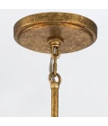 Kristy 5-ljus ljuskrona guld 106 cm