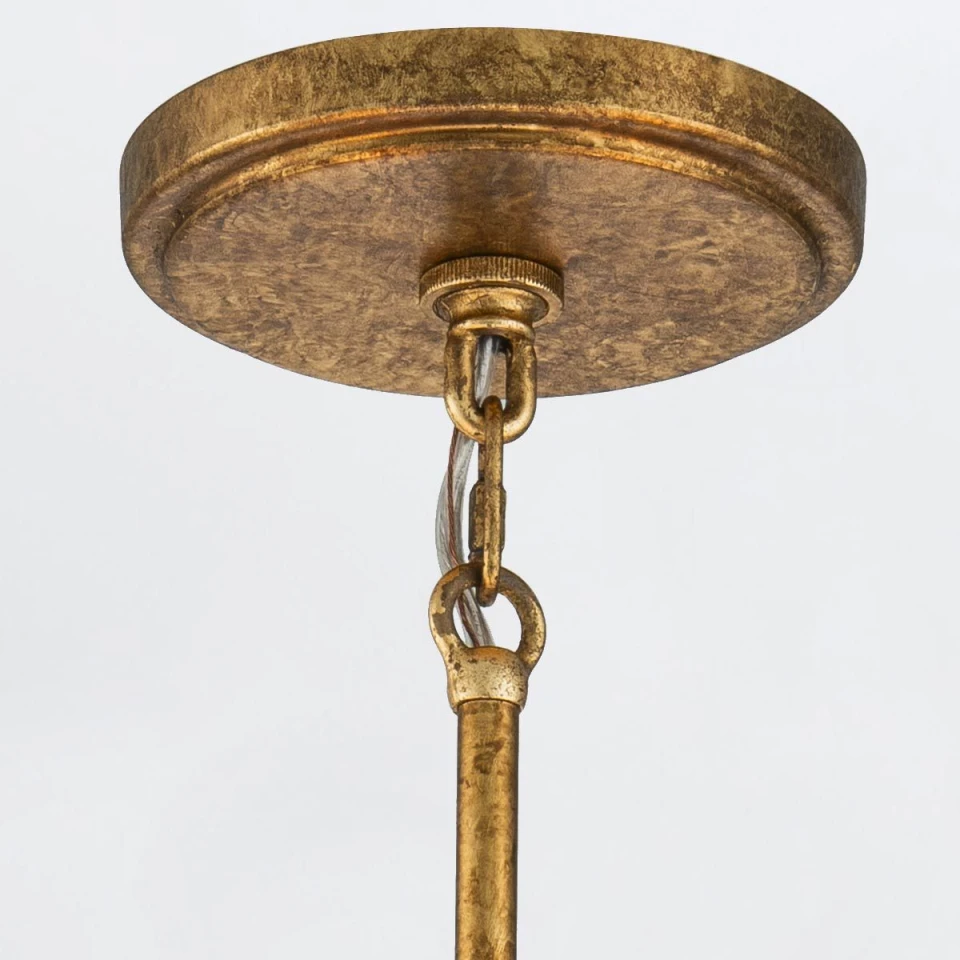 Kristy 5-ljus ljuskrona guld 106 cm