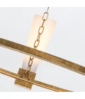 Kristy 5-ljus ljuskrona guld 106 cm