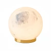 Luna LED-uppladdningsbar bordslampa guld/marmor 11,7 cm