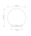 Luna LED-uppladdningsbar bordslampa guld/marmor 11,7 cm