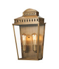 Mansion House 2-Lt Large Outdoor Wall Lantern Aged Brass 48.9cm IP44