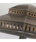 Mansion House 3-Lt Outdoor Wall Lantern Aged Brass/Glass 47.8cm IP44
