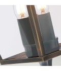 Mansion House 3-Lt Outdoor Wall Lantern Aged Brass/Glass 47.8cm IP44