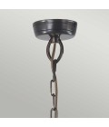 Mansion House 3-lt utomhus taklampa aged brass/glass 22 cm IP44