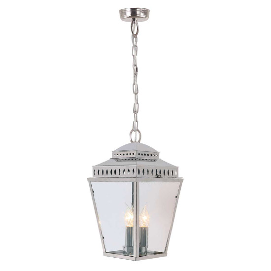 Mansion House 3-lt utomhus taklampa polerad nickel/glass 22 cm IP44 Mansion House 3-lt utomhus taklampa polerad nickel/glass 22 cm IP44