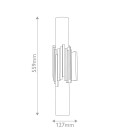 Marvelle 2-ljus vägglampa åldrad mässing 55,9 cm Elstead Lighting Marvelle 2-ljus vägglampa åldrad mässing 55,9 cm