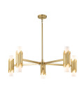 Marvelle 10-ljus ljuskrona åldrad mässing 106,7 cm Elstead Lighting Marvelle 10-ljus ljuskrona åldrad mässing 106,7 cm