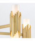 Marvelle 10-ljus ljuskrona åldrad mässing 106,7 cm Elstead Lighting Marvelle 10-ljus ljuskrona åldrad mässing 106,7 cm