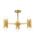Marvelle 6-ljus ljuskrona åldrad mässing 66 cm Elstead Lighting Marvelle 6-ljus ljuskrona åldrad mässing 66 cm