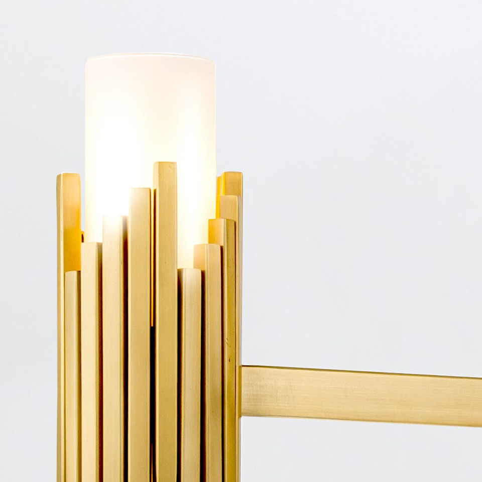 Marvelle 6-ljus ljuskrona åldrad mässing 66 cm Elstead Lighting Marvelle 6-ljus ljuskrona åldrad mässing 66 cm