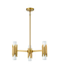 Marvelle 6-ljus ljuskrona åldrad mässing 66 cm Elstead Lighting Marvelle 6-ljus ljuskrona åldrad mässing 66 cm