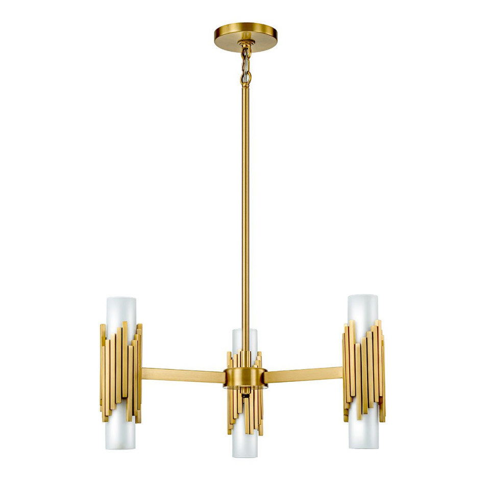 Marvelle 6-ljus ljuskrona åldrad mässing 66 cm Elstead Lighting Marvelle 6-ljus ljuskrona åldrad mässing 66 cm