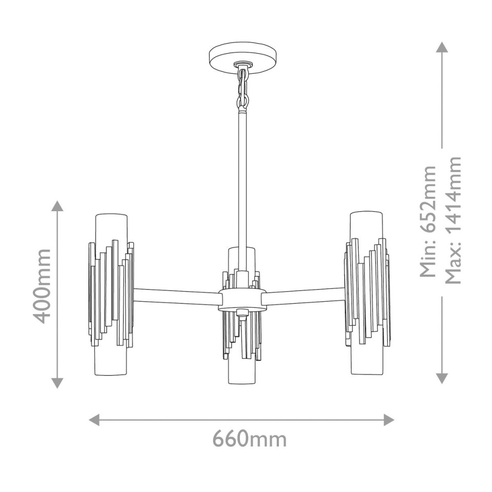 Marvelle 6-ljus ljuskrona åldrad mässing 66 cm Elstead Lighting Marvelle 6-ljus ljuskrona åldrad mässing 66 cm