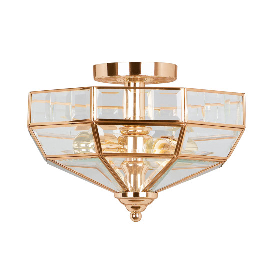 Old Park 2-lt Plafond Roséguld/Klar 32cm Old Park 2-lt Plafond Roséguld/Klar 32cm