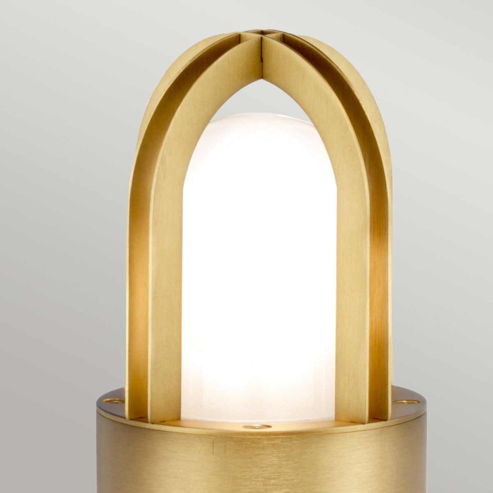 Paignton utomhus mini pollare  borstad mässing 30 cm IP55 Elstead Lighting Paignton utomhus mini pollare  borstad mässing 30 cm IP55