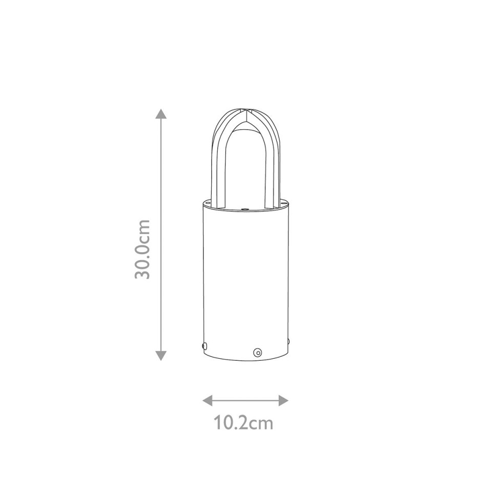 Paignton utomhus mini pollare  borstad mässing 30 cm IP55 Elstead Lighting Paignton utomhus mini pollare  borstad mässing 30 cm IP55