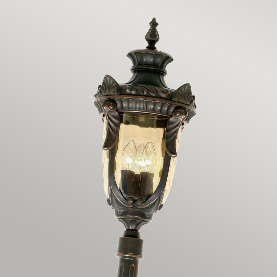 Philadelphia 3-Lt Outdoor Lamp Post Old Bronze 237cm Elstead Lighting Philadelphia 3-Lt Outdoor Lamp Post Old Bronze 237cm