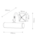 Picture Light 1-ljus tavelbeysning polerad mässing 19 cm