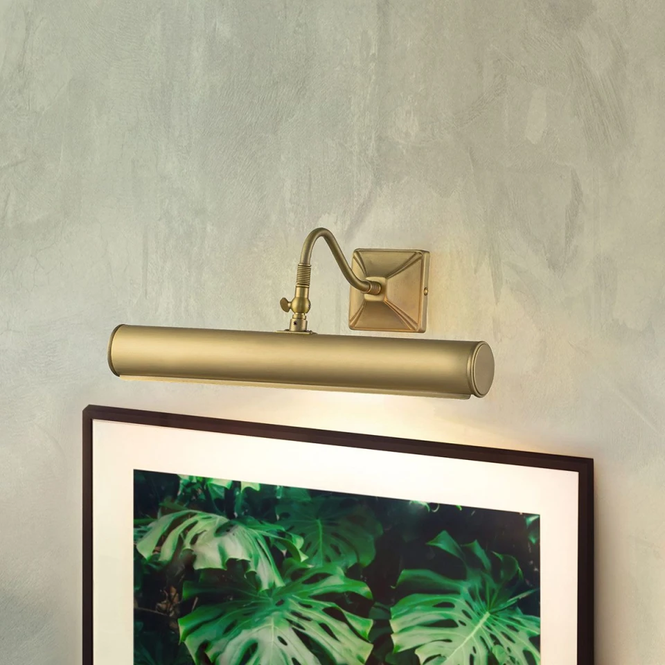Picture Light 2-ljus tavelbeysning borstad mässing 36 cm
