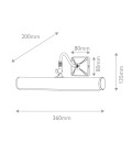 Picture Light 2-ljus tavelbeysning borstad mässing 36 cm Elstead Lighting Picture Light 2-ljus tavelbeysning borstad mässing 36 cm