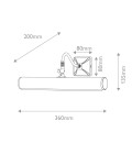 Picture Light 2-ljus tavelbeysning polerad krom 36 cm Elstead Lighting Picture Light 2-ljus tavelbeysning polerad krom 36 cm