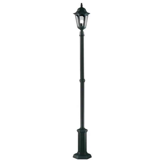 Parish 1-Lt Outdoor Lamp Post Black 180cm