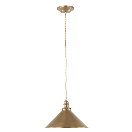Provence 1-arm taklampa åldrad mässing 37cm Provence 1-arm taklampa åldrad mässing 37cm
