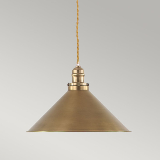 Provence 1-arm taklampa åldrad mässing 37cm Provence 1-arm taklampa åldrad mässing 37cm
