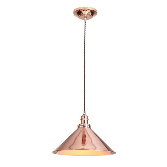Provence 1-arm taklampa polerad koppar 37cm Provence 1-arm taklampa polerad koppar 37cm