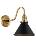 Provence 1-ljus vägglampa åldrad mässing/mattsvart 27,5 cm Elstead Lighting Provence 1-ljus vägglampa åldrad mässing/mattsvart 27,5 cm