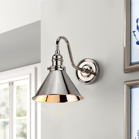 Provence Vägglampa Nickel 27,5cm Provence Vägglampa Nickel 27,5cm