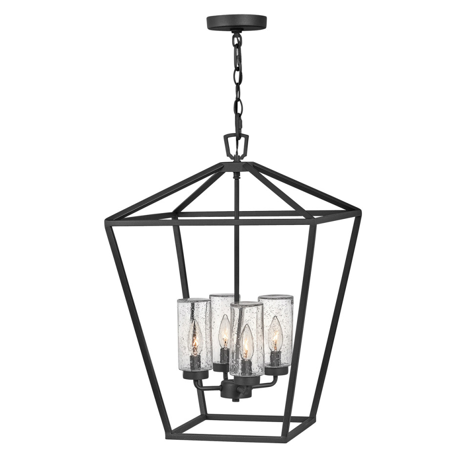 Alford Place 4-Lt Outdoor Ceiling Light Museum Black 43.2cm Quintesse Lighting Alford Place 4-Lt Outdoor Ceiling Light Museum Black 43.2cm