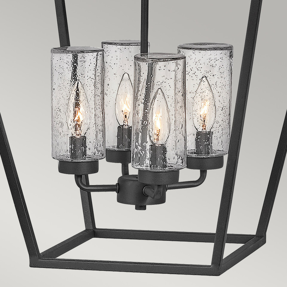 Alford Place 4-Lt Outdoor Ceiling Light Museum Black 43.2cm Quintesse Lighting Alford Place 4-Lt Outdoor Ceiling Light Museum Black 43.2cm