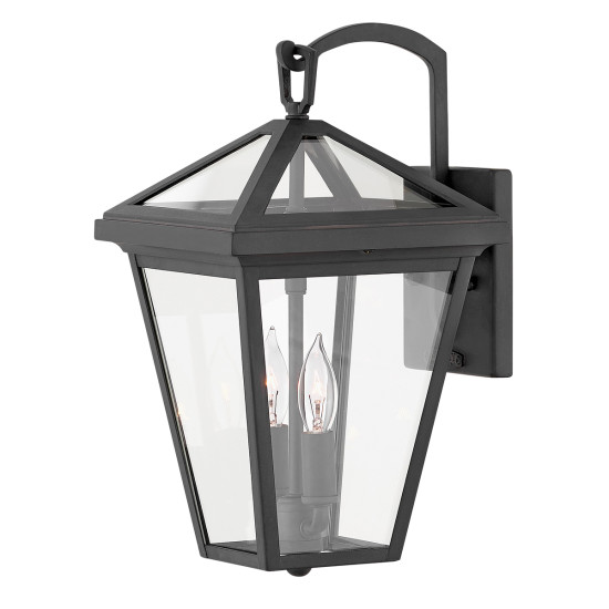 Alford Place 2-Lt Small Outdoor Wall Lamp Museum Black 37.2cm Alford Place 2-Lt Small Outdoor Wall Lamp Museum Black 37.2cm