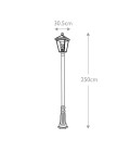 Alford Place 4-Lt Outdoor Lamp Post Museum Black 250cm Quintesse Lighting Alford Place 4-Lt Outdoor Lamp Post Museum Black 250cm