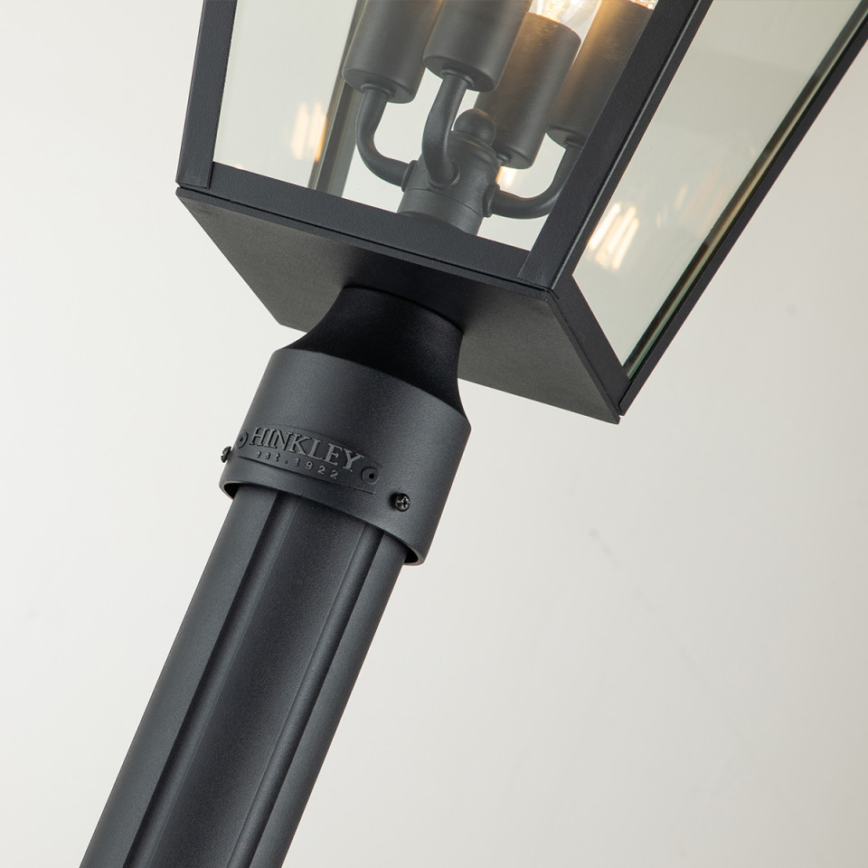 Alford Place 4-Lt Outdoor Lamp Post Museum Black 250cm Quintesse Lighting Alford Place 4-Lt Outdoor Lamp Post Museum Black 250cm